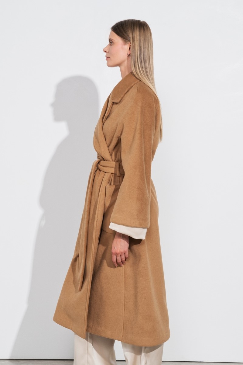 ABRIGO LARGO COLOR CAMEL 2